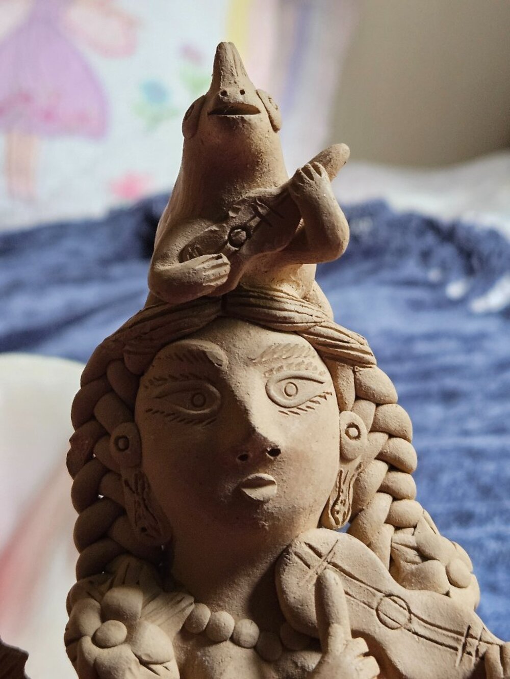 RARE VINTAGE OAXACAN CLAY MERMAID AND FRIENDS SCULPTURE IRMA BLANCO! SIGNED ! - Picture 11 of 13